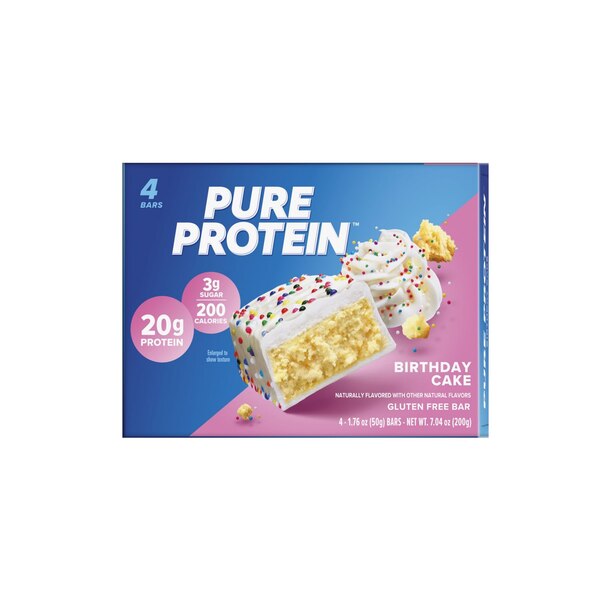 Pure Protein, Birthday Cake Protein Bar, 1.76 Oz, 4 Ct