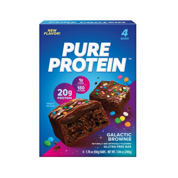Pure Protein, Galactic Brownie Protein Bar, 1.76 Oz, 4 Ct