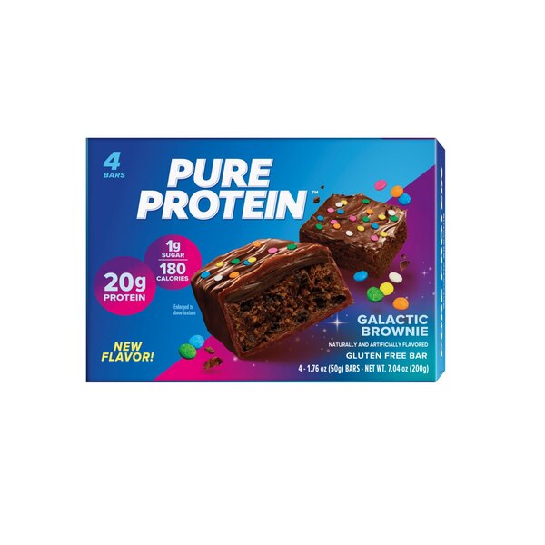 Pure Protein, Galactic Brownie Protein Bar, 1.76 Oz, 4 Ct