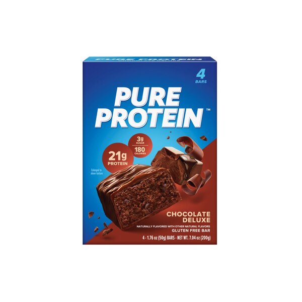 Pure Protein, Chocolate Deluxe Protein Bar, 1.76 Oz, 4 Ct