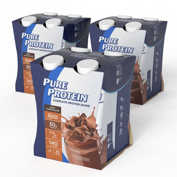 Pure Protein Complete Protein Shake, Rich Chocolate, 4 CT