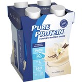 Pure Protein Complete Protein Shake, Vanilla Milkshake, 4 CT, thumbnail image