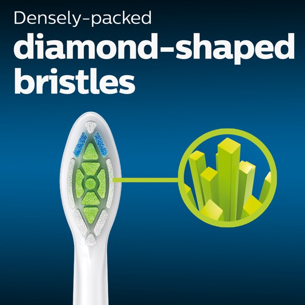 Philips Sonicare DiamondClean Electric Toothbrush Replacement Brush Heads, Medium Bristle