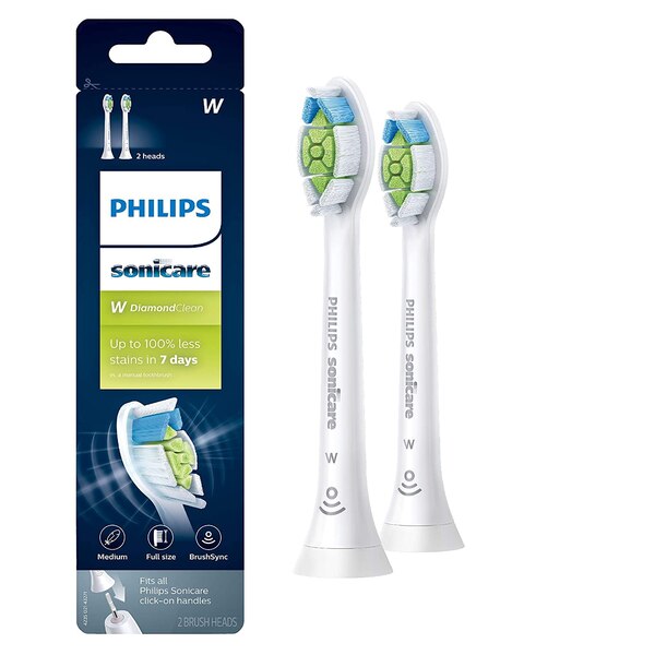 Philips Sonicare DiamondClean Electric Toothbrush Replacement Brush Heads, Medium Bristle