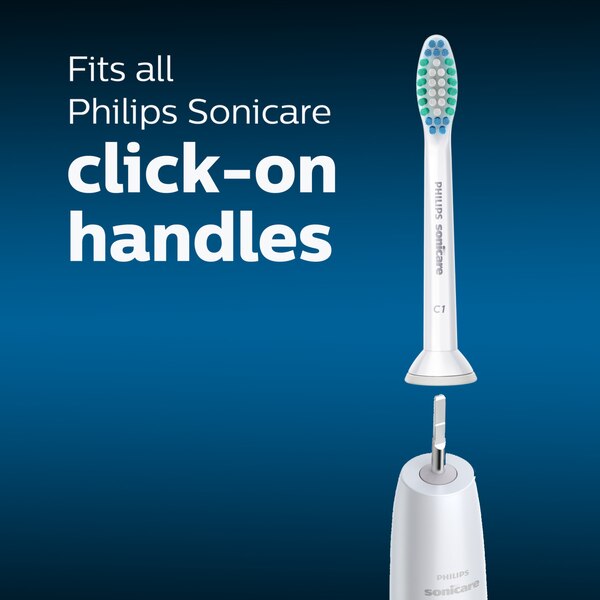 Philips Sonicare Simply Clean Electric Toothbrush Replacement Brush Heads, Medium Bristle