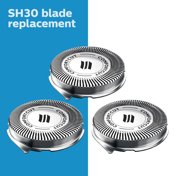 Philips Norelco SH30 Shaving Head Replacement for Series 1000-3000 and Click & Style