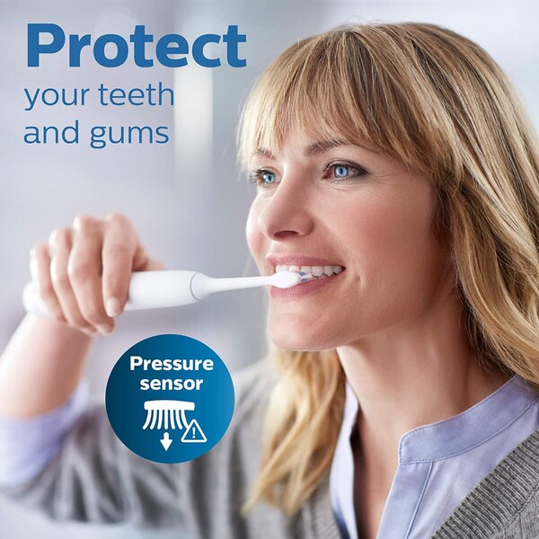Philips Sonicare ProtectiveClean 6100 Rechargeable Electric Toothbrush, White