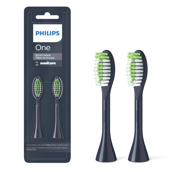 Philips One by Sonicare Replacement Brush Heads, 2 CT