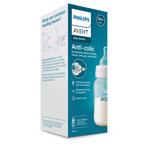 Philips Avent Anti-colic Baby Bottle, 9 OZ