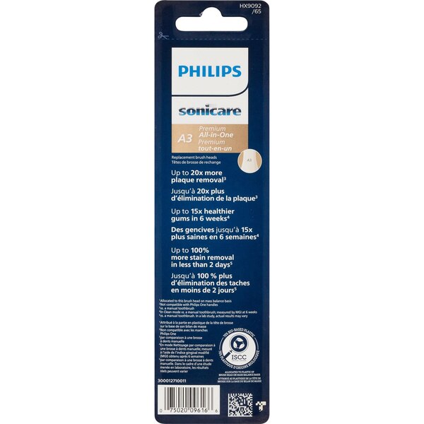 Philips All in One Replacement Brush Head, White, 2 CT