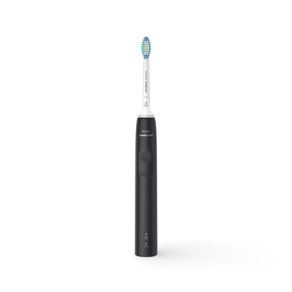 Philips Sonicare 3100 Rechargeable Electric Power Toothbrush with Pressure Sensor, HX3681/04, Black
