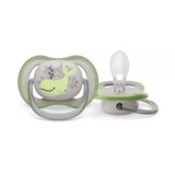 Philips Avent Ultra Air Pacifier 6-18m, Orange Turtle/ Green Whale, thumbnail image