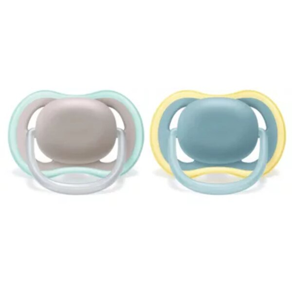 Philips Avent Ultra Air Pacifier 18m+, Beige/Dawn 2 PK