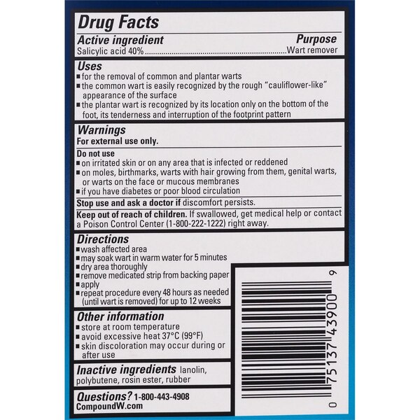 Compound W Invisible Strips, 14 CT