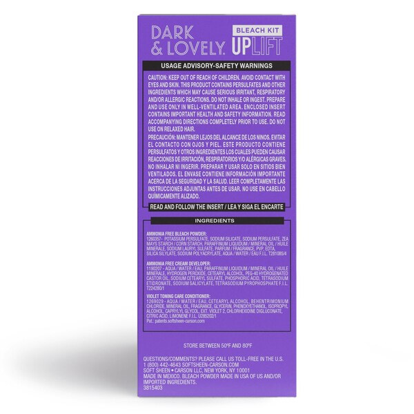 Dark and Lovely Uplift Hair Bleach Kit, Bleach Blonde