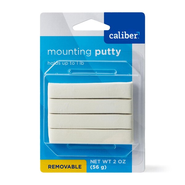 Caliber Removable Mounting Putty, White, 2 oz