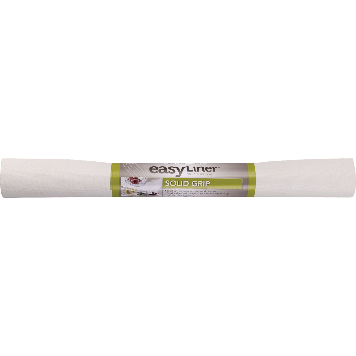 Duck Easy Liner - Tapete antideslizante para estantes, Solid Grip, 20" x 4'