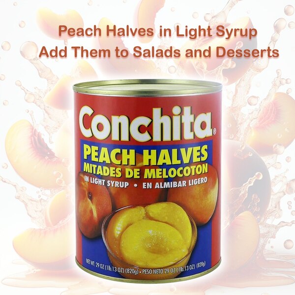 CONCHITA PEACH HALVES IN LIGHT SYRUP 29OZ