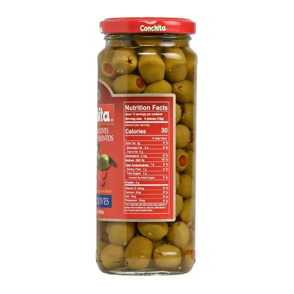 CONCHITA STUFFED MANZANILLA OLIVE W/MINCED PIMIENTOS JAR 7OZ