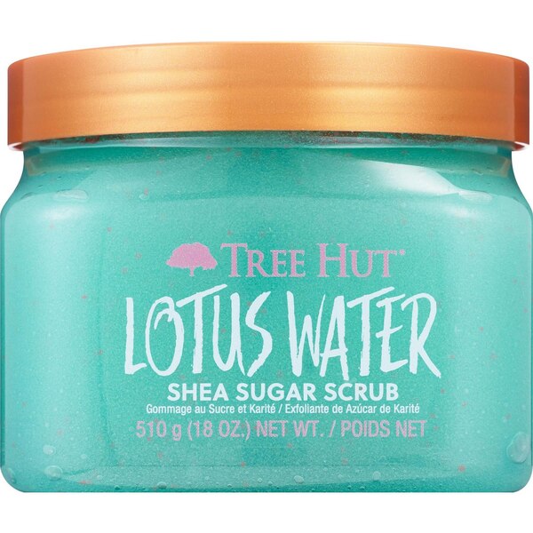 Tree Hut Shea Sugar Scrub, Lotus Water, 18 OZ