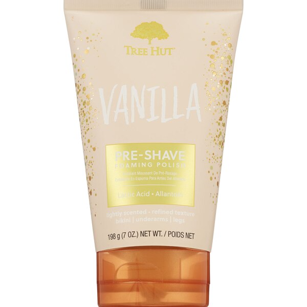 Tree Hut Pre-Shave Foaming Polish, Vanilla, 7 OZ