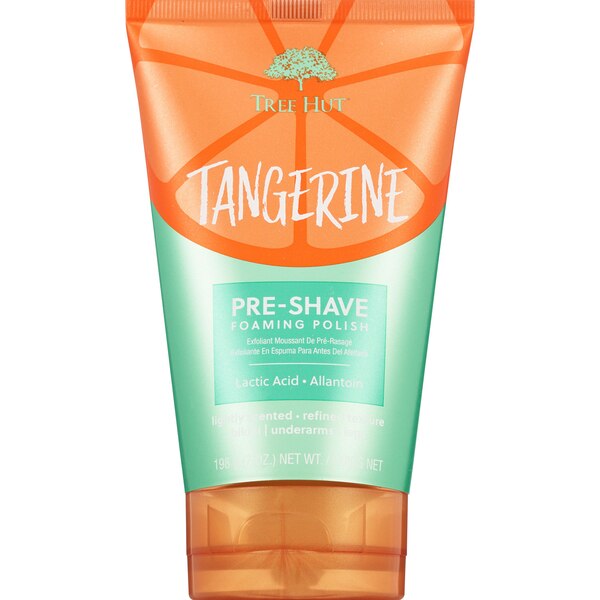Tree Hut Pre-Shave Foaming Polish, Tangerine, 7 OZ