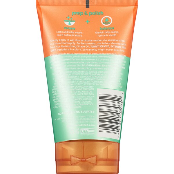 Tree Hut Pre-Shave Foaming Polish, Tangerine, 7 OZ