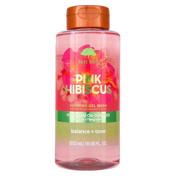 Tree Hut Foaming Gel Wash, Pink Hibiscus, 18 OZ