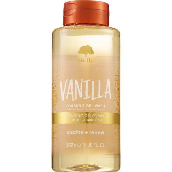 Tree Hut Foaming Gel Body Wash, Vanilla, 18 OZ