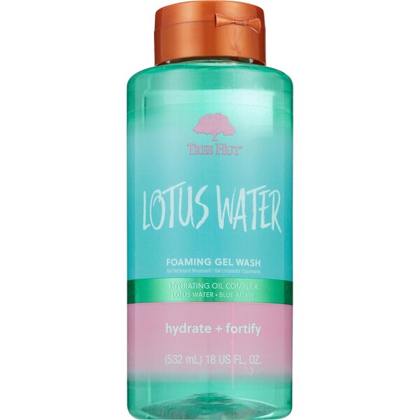 Tree Hut Foaming Gel Wash, Lotus Water, 18 OZ