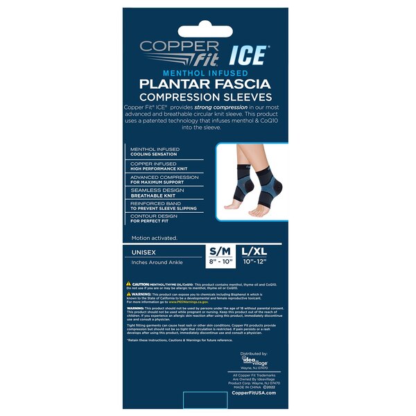 Copper Fit ICE Plantar Fasciitis Sleeve