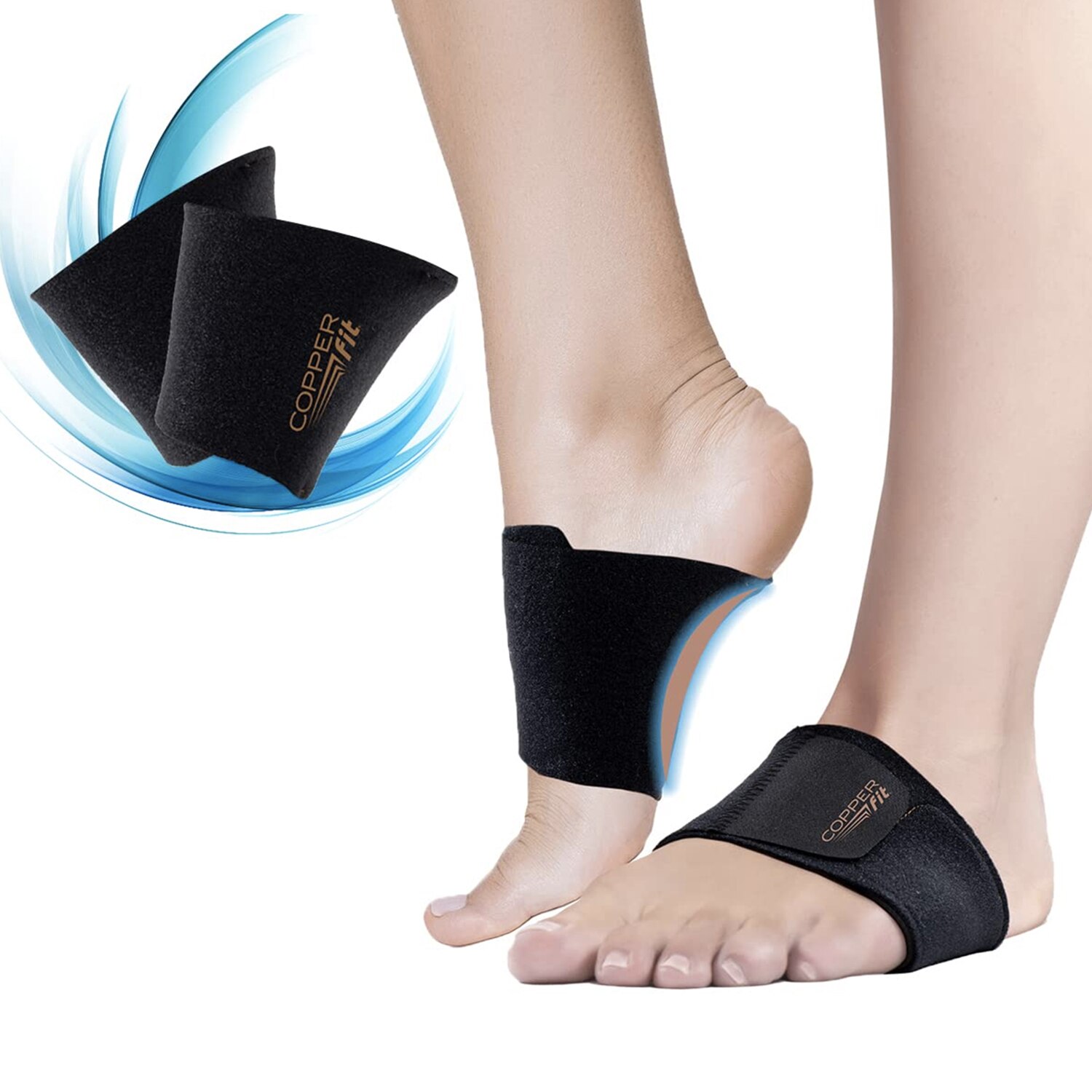 Copper Fit Arch Relief Plus Built-In Orthotic, Adjustable Compression