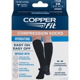 Copper Fit Hydrating Compression Socks, Black, S/M, thumbnail image