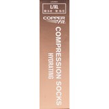 Copper Fit Hydrating Compression Socks, Black, L/XL, thumbnail image
