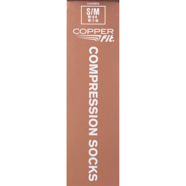 Copper Fit Energy Hydration Sock, Beige, S/M