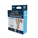 Copper Fit Energy Hydration Sock, Beige, S/M, thumbnail image