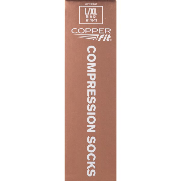 Copper Fit Energy Hydration Sock, Beige, L/XL