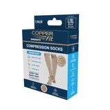 Copper Fit Energy Hydration Sock, Beige, L/XL, thumbnail image