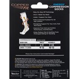 Copper Fit Energy Compression Socks, Black, L/XL, thumbnail image
