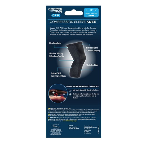 Copper Fit Air Compression Knee Sleeve