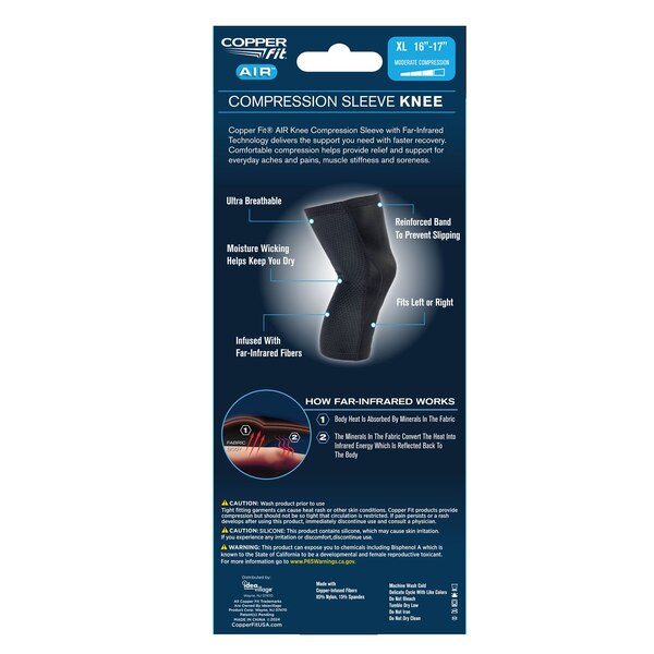 Copper Fit Air Compression Knee Sleeve