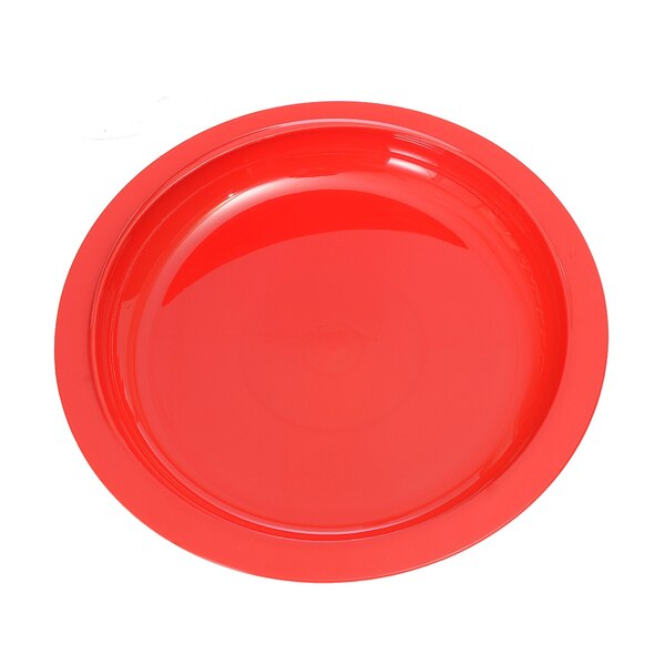 Essential Medical Supply Power of Red Scoop Dish with Suction Bottom