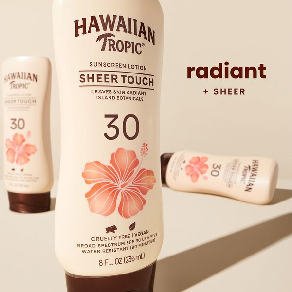Hawaiian Tropic Sheer Touch Ultra Radiance Lotion Sunscreen, 8 OZ