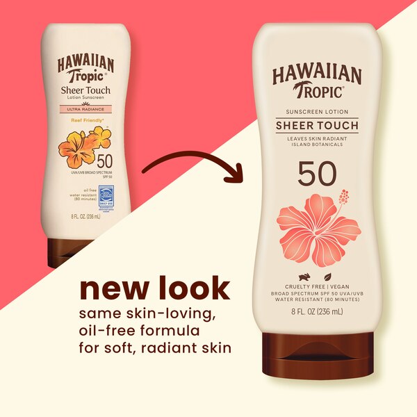 Hawaiian Tropic Sheer Touch Ultra Radiance Lotion Sunscreen, 8 OZ