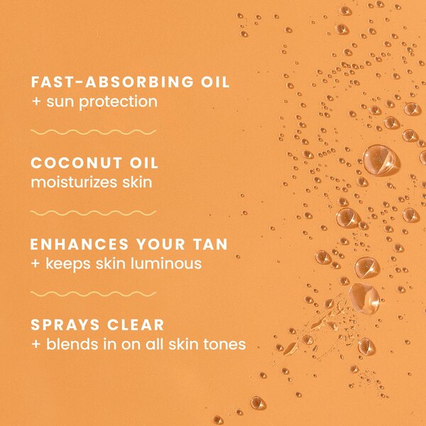 Hawaiian Tropic Dry Oil Sunscreen Spray, SPF 30, 6 OZ
