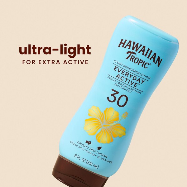 Hawaiian Tropic Island Sport Lotion Sunscreen, 8 OZ