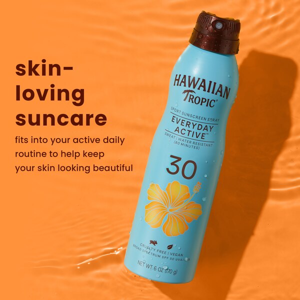 Hawaiian Tropic Island Sport Clear Spray Sunscreen, 6 OZ