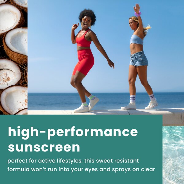 Hawaiian Tropic Island Sport Clear Spray Sunscreen, 6 OZ
