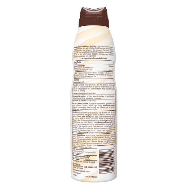 Hawaiian Tropic Silk Hydration Weightless Spray Sunscreen, 6 OZ