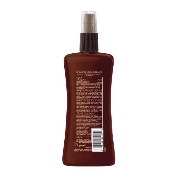 Hawaiian Tropic Island Tanning SPF 25 Dry Oil Spray, 8 OZ